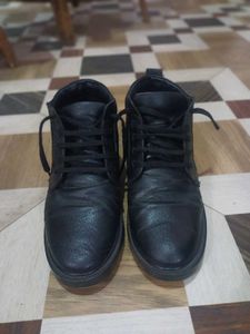 Men&#39;s Black Leather Boots