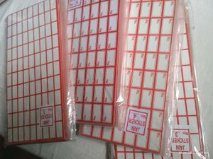 200 Sheets  Price Tags