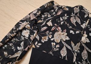 Black Partywear  Crop Top