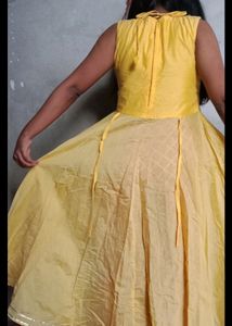 &#34;Party Wear Yellow Kurti &amp; Bottom Set&#34;💛❤️.