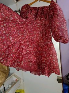 Floral Puff Sleeve Dress