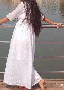 White Full Length Gown