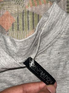 Grey Mock Neck Tank