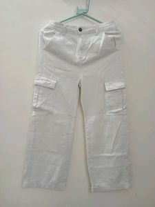 White Cargo Pants