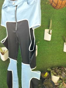 Brand new cutout trouser jeans and lycra material