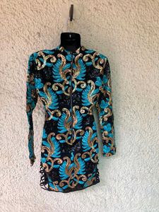SEQUINNED HIGH NECK DRESS