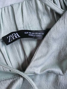 Zara Satin Tank Crop Top