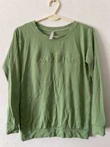 Light Green Full Sleeve Sweatshirt