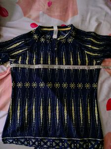 Cute blue Long Top