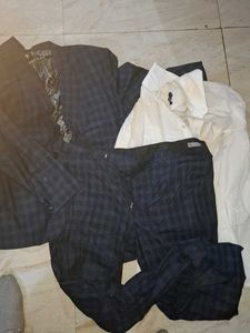 Men's Plaid Suit Set  size 46
