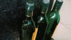 DIY Wine Bottle Planter