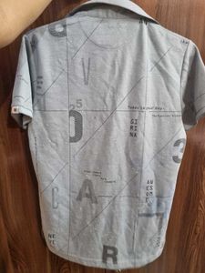 Graphic Print Polo Tshirt