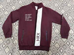 HRX Maroon Full Sleeve Jacket