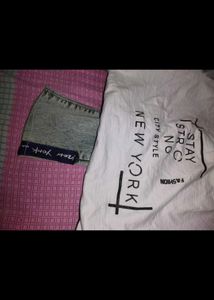 Loose Crop Top And Jeans Free