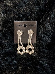 Sparkling Rhinestone Dangle Earrings