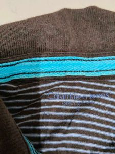 Calvin Klein Striped Polo T-shirt