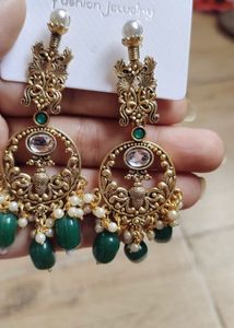 Green Earrings