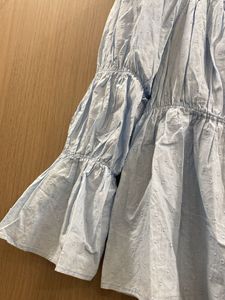 Chic Blue Peasant Top