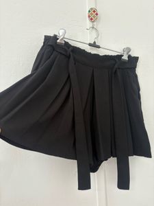 Black Skort with Tie