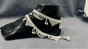 Silver Anklet Set