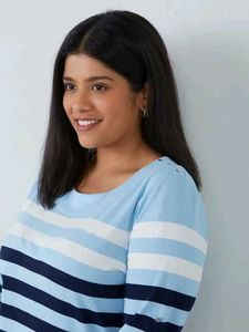 Striped Knit Top