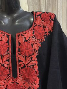 Embroidered Black Kurta