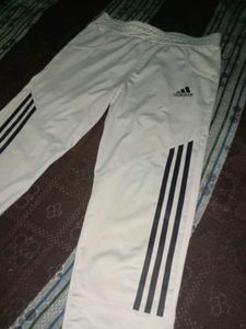 Adidas White Track Pants