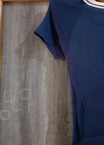 Blue Short Sleeve Top