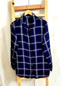 Dark Blue Cotton Shirt Bust Size-44
