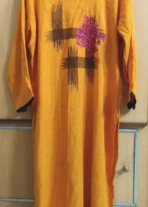 Elegant Mustard Kurta