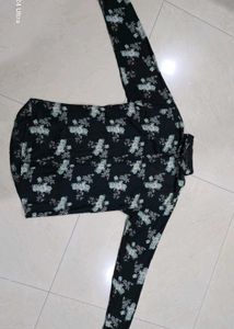 Mens Floral Shirt, Beach Wear, Black Shirt
