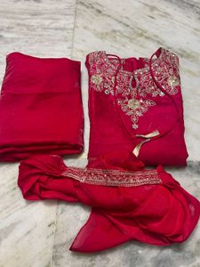 Hot Pink Shrara Set