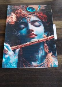 Lord Krishna Art Print in Lamination Sheet