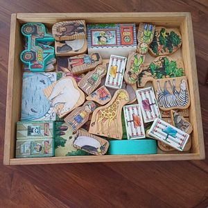 TS Shure Imported Wooden Zoo Blocks (UK Bought)