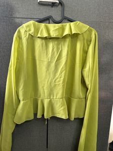 Lime Green Blouse.
