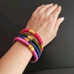 Colorful Thread Bangles