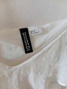H&amp;M White Pinterest Boho Top