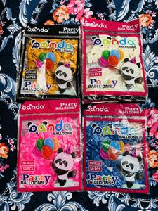 Panda Party Balloons Packets (Decoration Items)