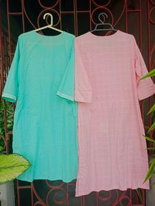 🆕 Combo Of 2 Beautiful Embroidered Kurta