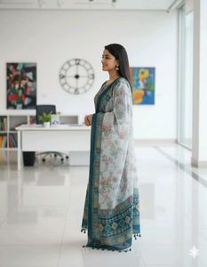 Elegant Teal Kurta Set ,XS Size