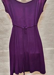 Purple Party Dress M Size