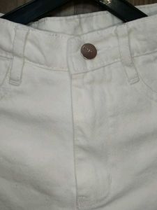 White Cargo Pants