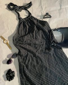 Polka Dot Halter Dress