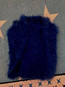 Blue Fuzzy Cardigan