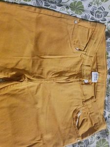 Mustard Yellow Denim Jeans