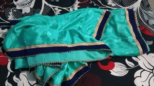 Sea Green Embellished Saree