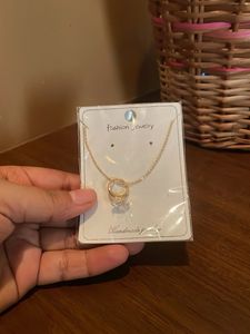 Promise Ring Elegant Circle Pendant Necklace