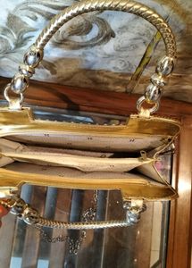Ladies Sparkling Golden Handbag