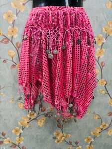 Asymmetrical Sequin Coin Skirt