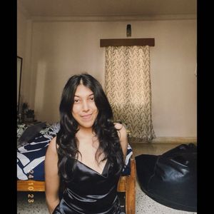 Sleek Black Satin Mini Dress